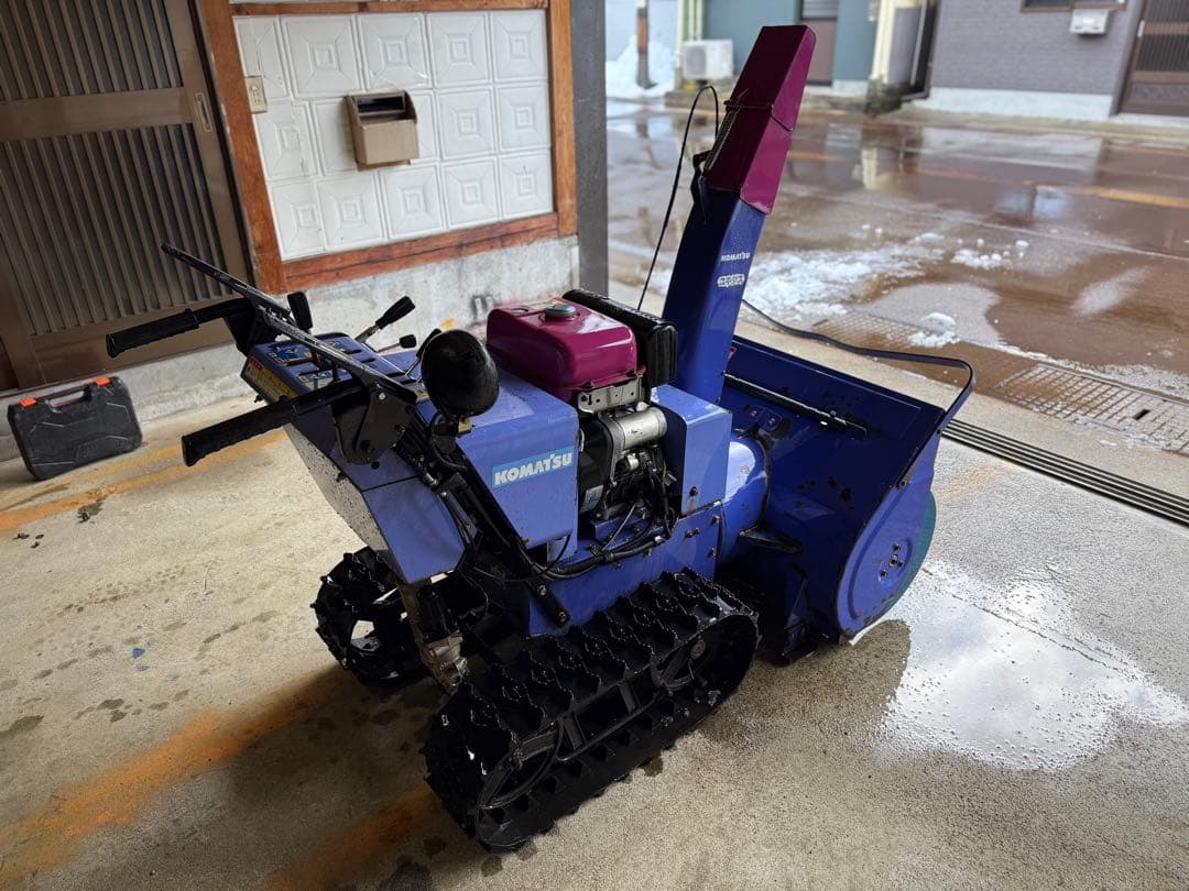 「新潟県長岡発」コマツ除雪機KSS10SDH 10馬力除雪幅80cm動作確認済み