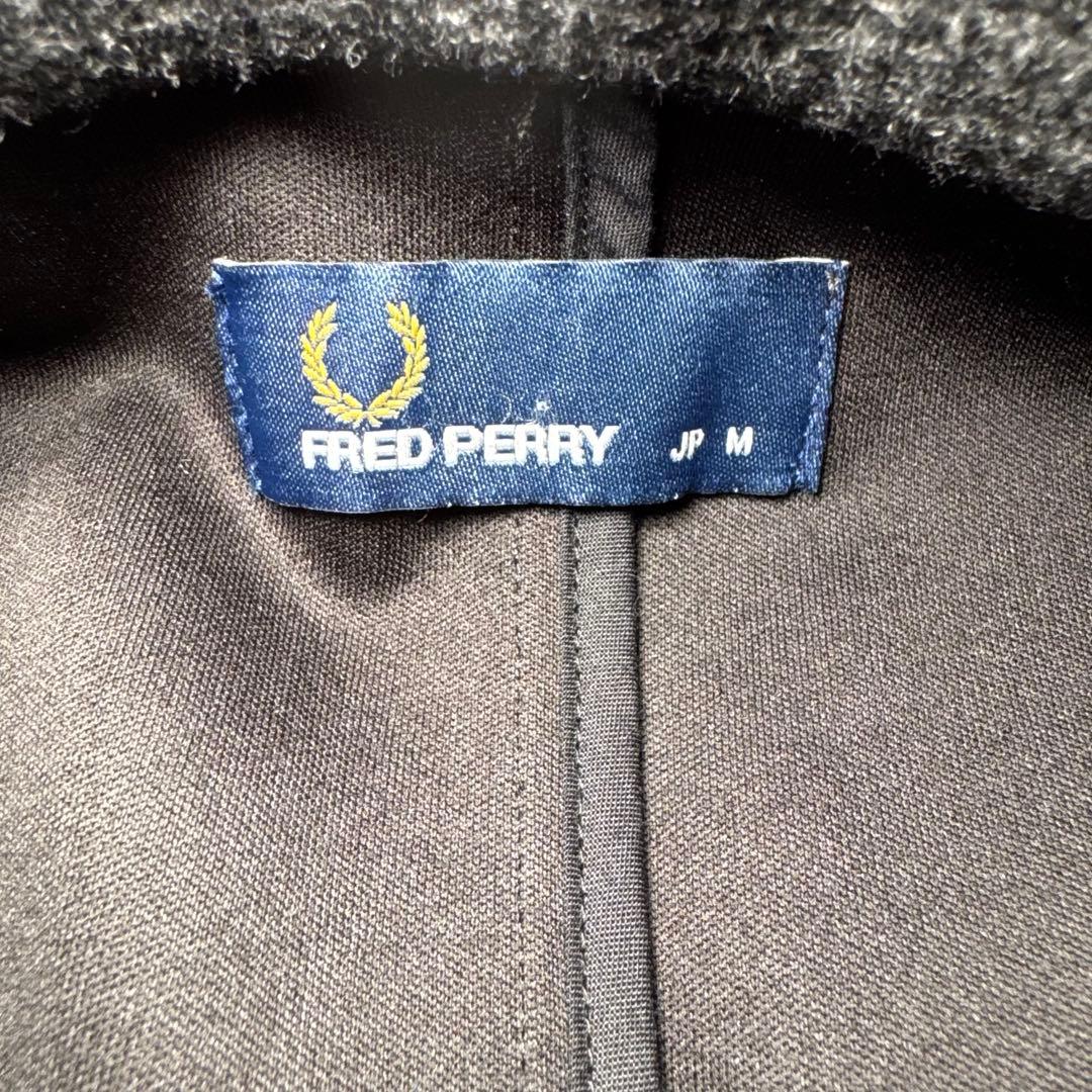 ☆【美品】FRED PERRY グレンチェック ロングコート M タータン裏地☆
