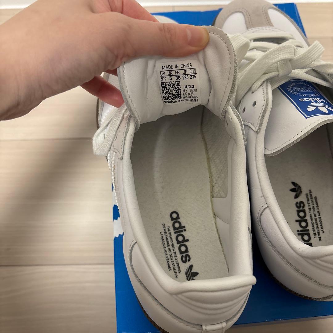 adidas samba ホワイト/グレー スニーカー