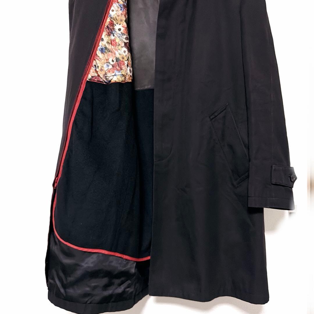 ★美品★Paul Smith ステンカラーコート L ブラック ライナー付