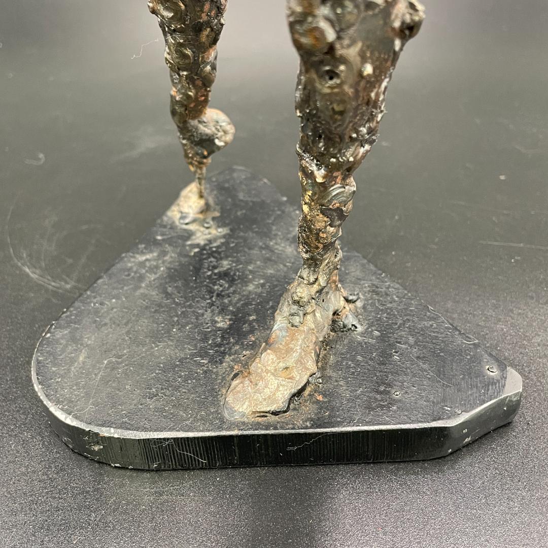 鉄製 抽象人物像 彫刻 インダストリアル 作者不明一点物 全長36cm SB42