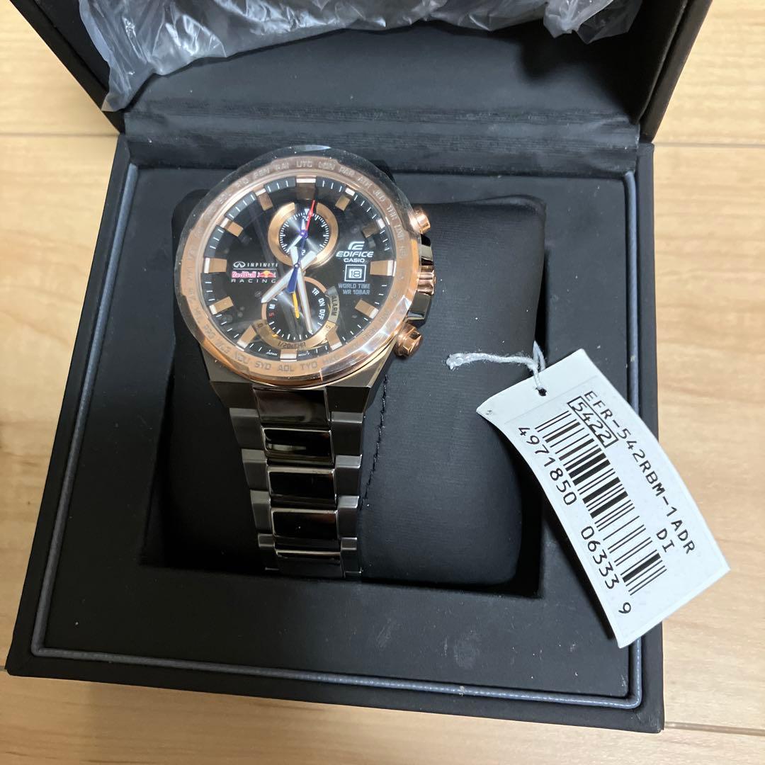 [値下げ]カシオEDIFICE レッドブルコラボモデル 新品未使用品