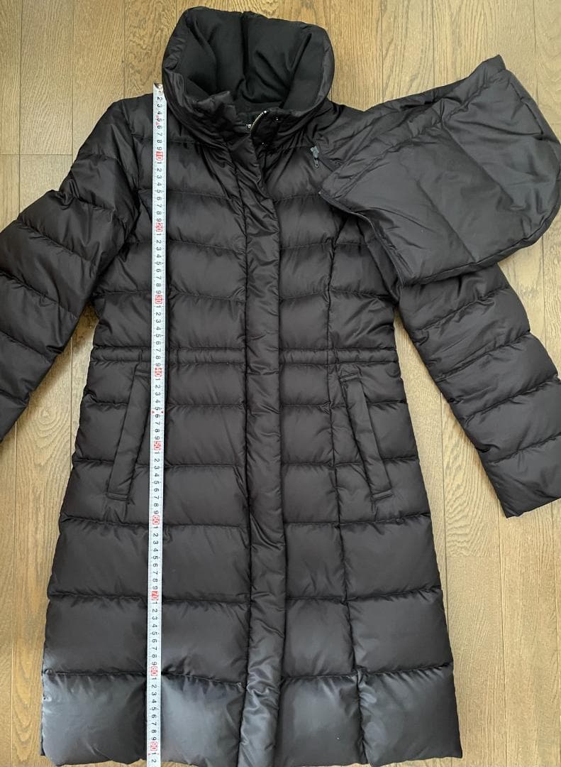 ★美品★23区シレータフタ ロングダウンコート ダークネイビー サイズ36