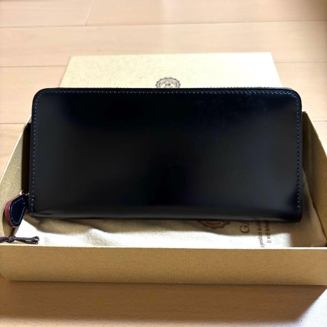 超激レア　ガンゾ　ganzo コードバン　長財布　ラウンドジップ　黒　完売品