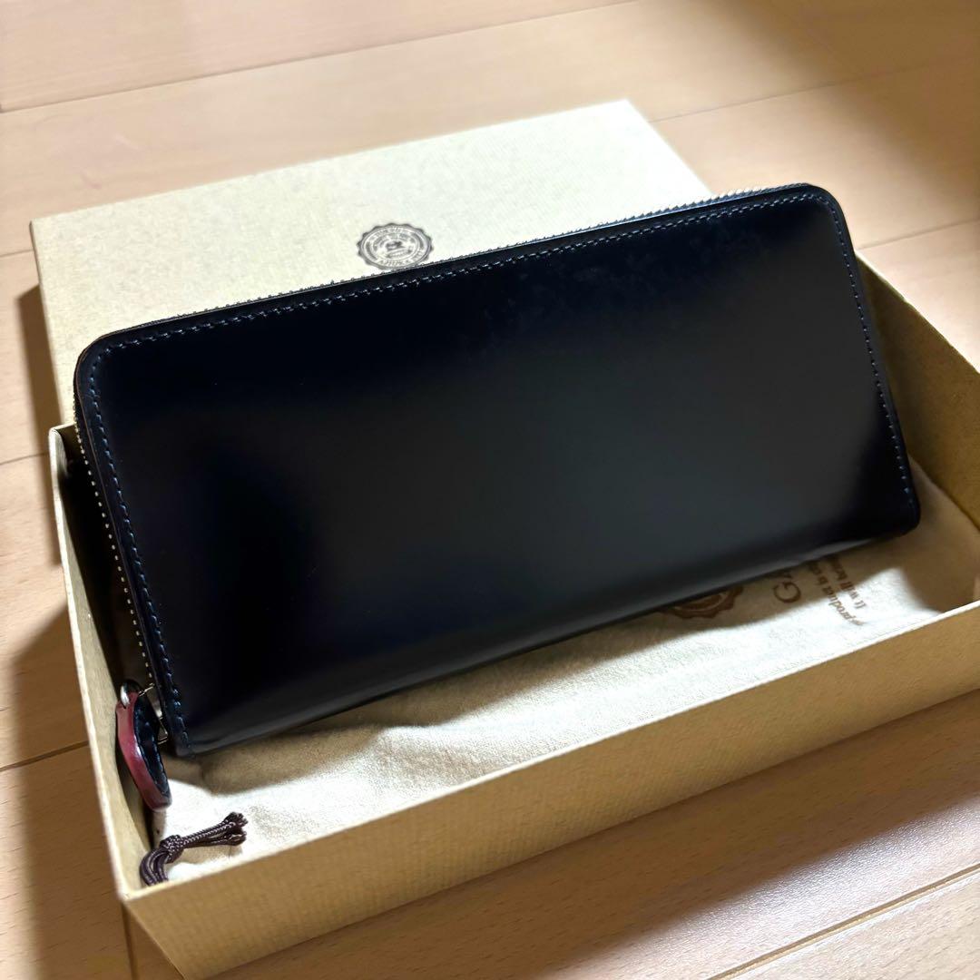 超激レア　ガンゾ　ganzo コードバン　長財布　ラウンドジップ　黒　完売品