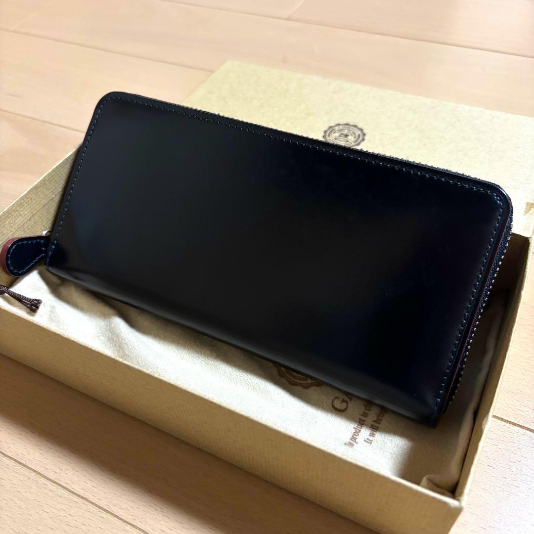 超激レア　ガンゾ　ganzo コードバン　長財布　ラウンドジップ　黒　完売品