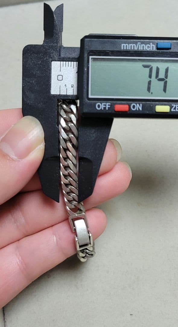 [10/15までの出品]　喜平　6面ダブル　925　ブレスレット　20cm