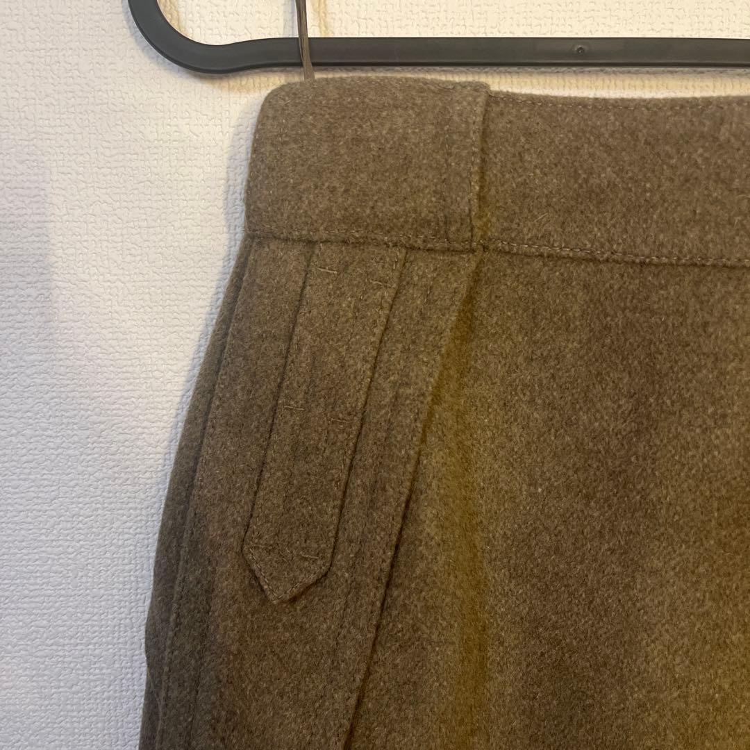 試着のみ　ルイヴィトン　ウールカシミヤ　スカート　カーキ　34