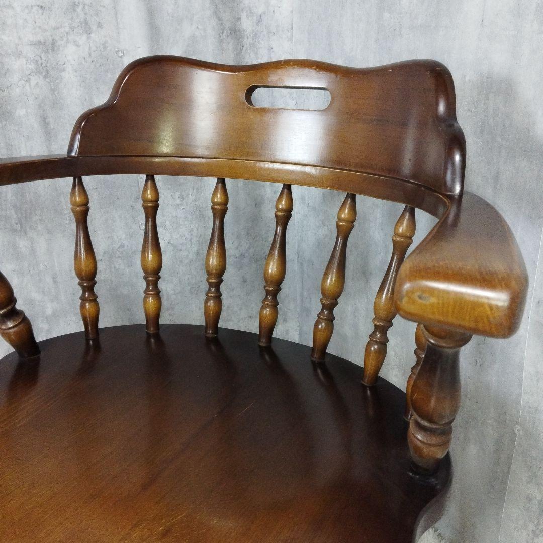 飛騨家具　キツツキ　ウィンザーアームチェア　キャプテンチェア　6脚セット①