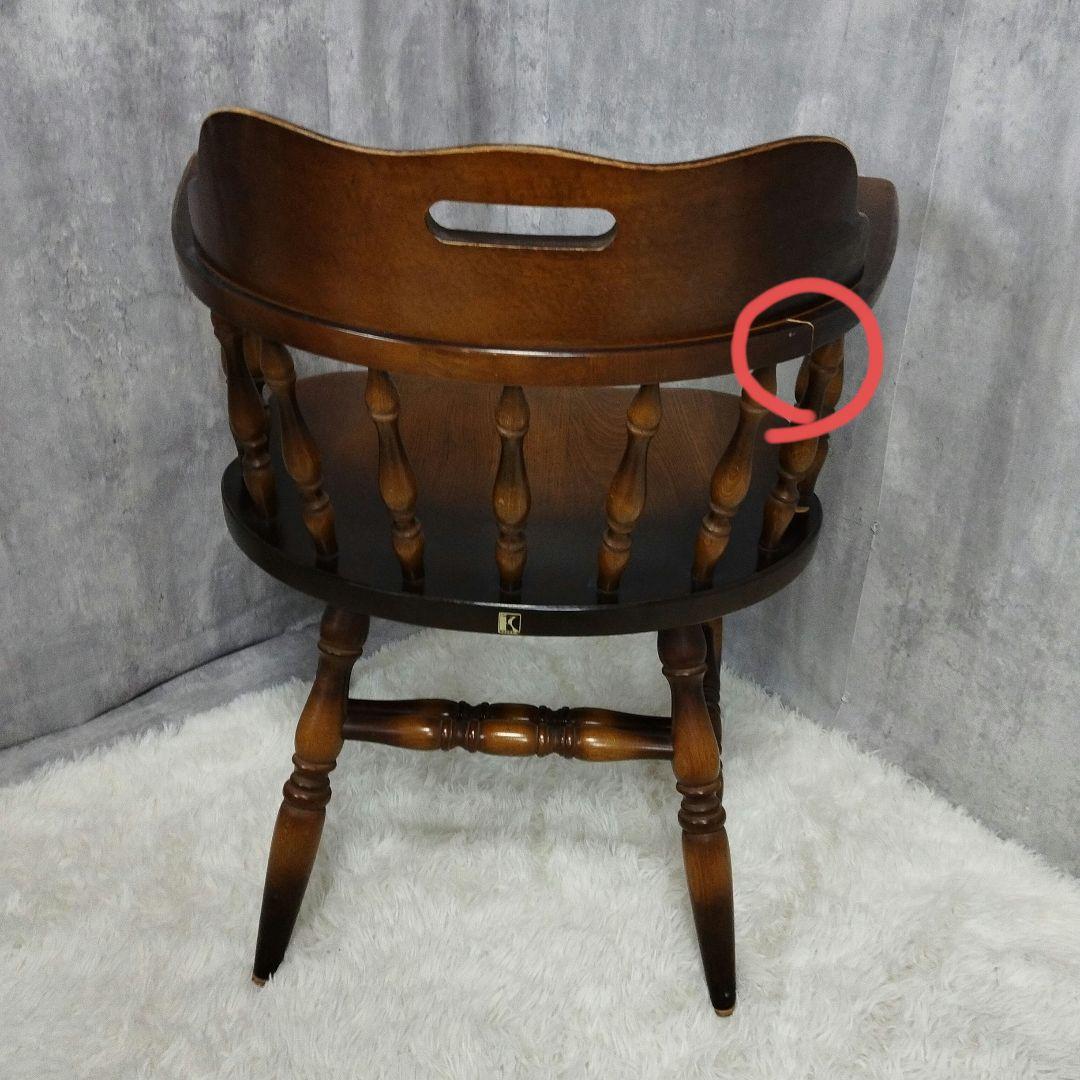 飛騨家具　キツツキ　ウィンザーアームチェア　キャプテンチェア　6脚セット①