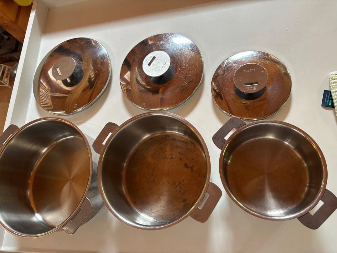 さ*こ様 CRISTEL 両手鍋 3個セット ［値下げしました］