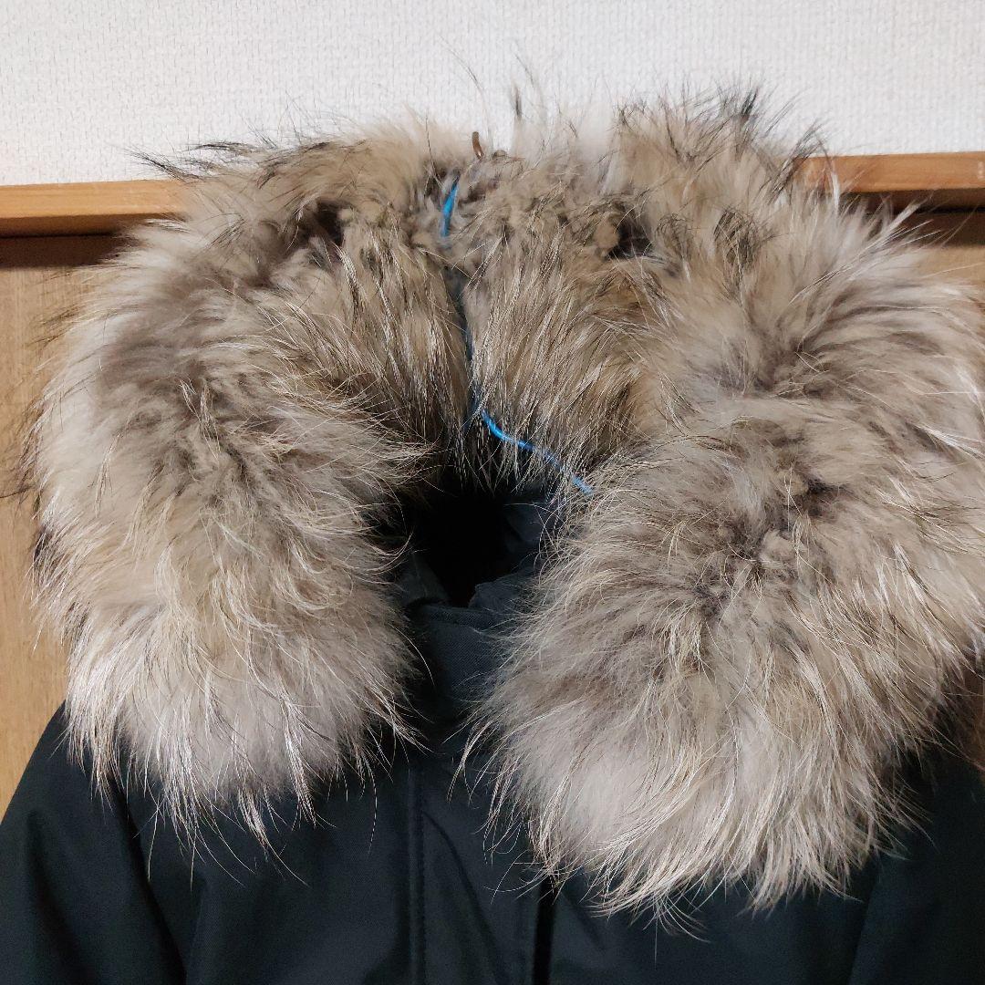 美品 ピレネックス ボルドー ファーダウンジャケット サイズ36