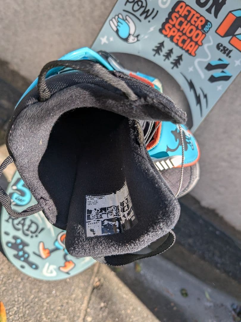 Burtonキッズスノーボード、ビンディング、ブーツセット