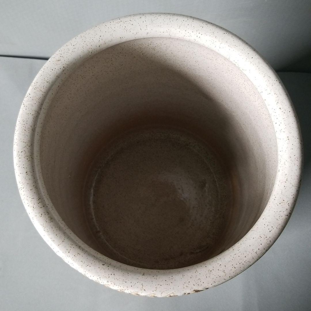 お値下げしました⤵信楽焼　傘立て  台形ひまわり 高さ３９cm