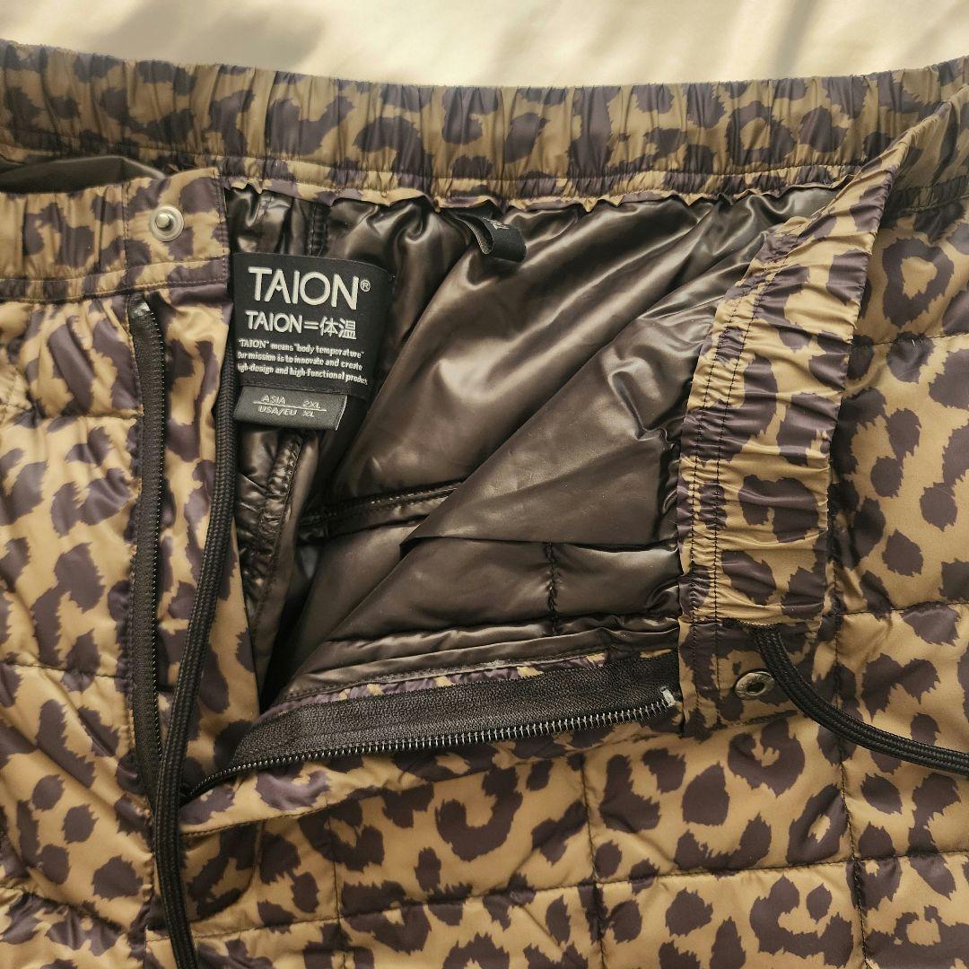 未使用　タイオン　ダウンパンツ　レオパード　ヒョウ柄2XL