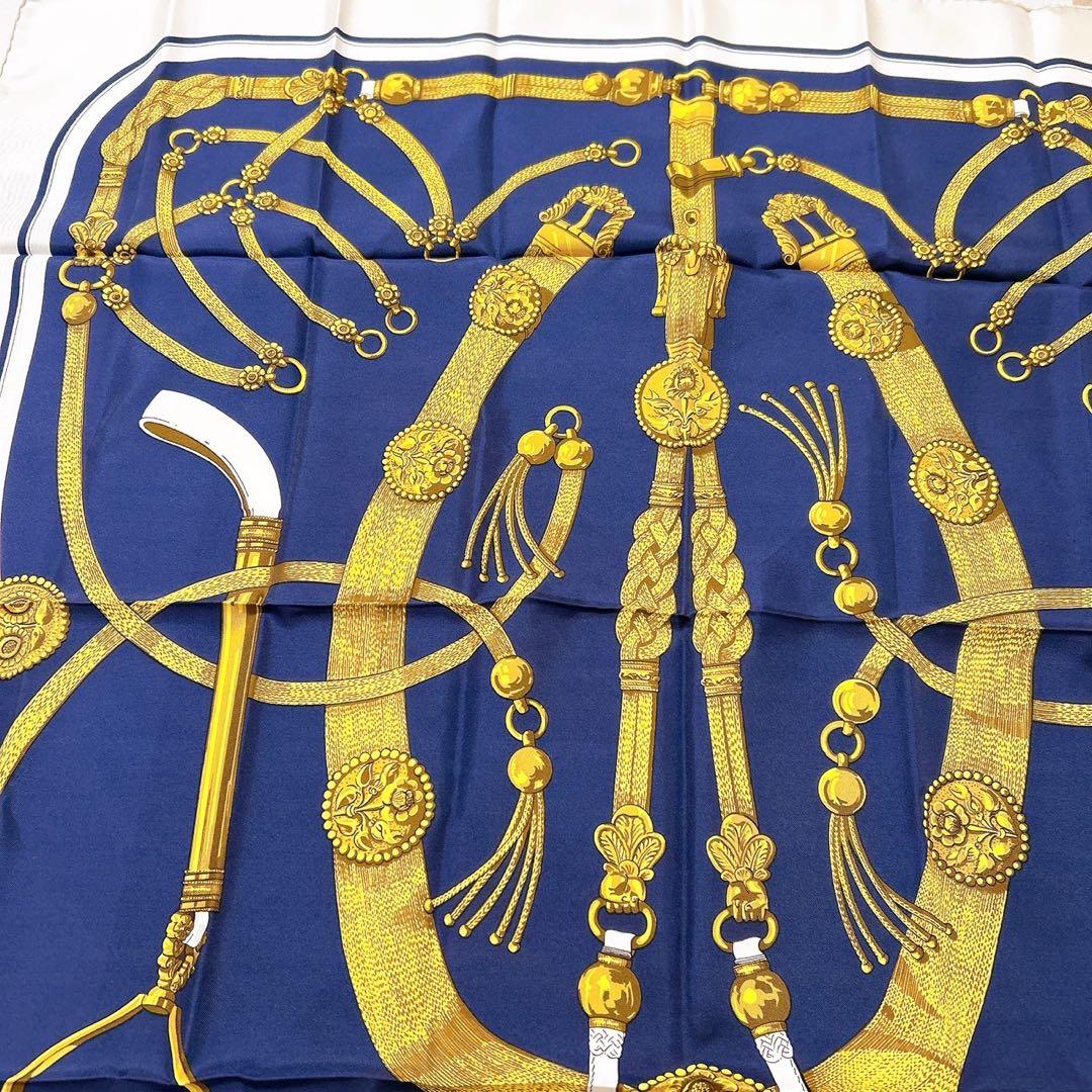 【美品】エルメス スカーフ カレ90 シルク