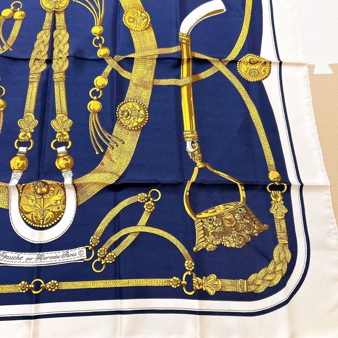 【美品】エルメス スカーフ カレ90 シルク