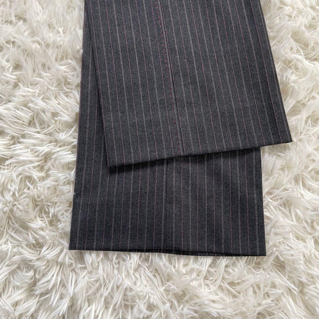 Paul Smith BLACK グレーストライプ裏地フラワーマルチパンツスーツ