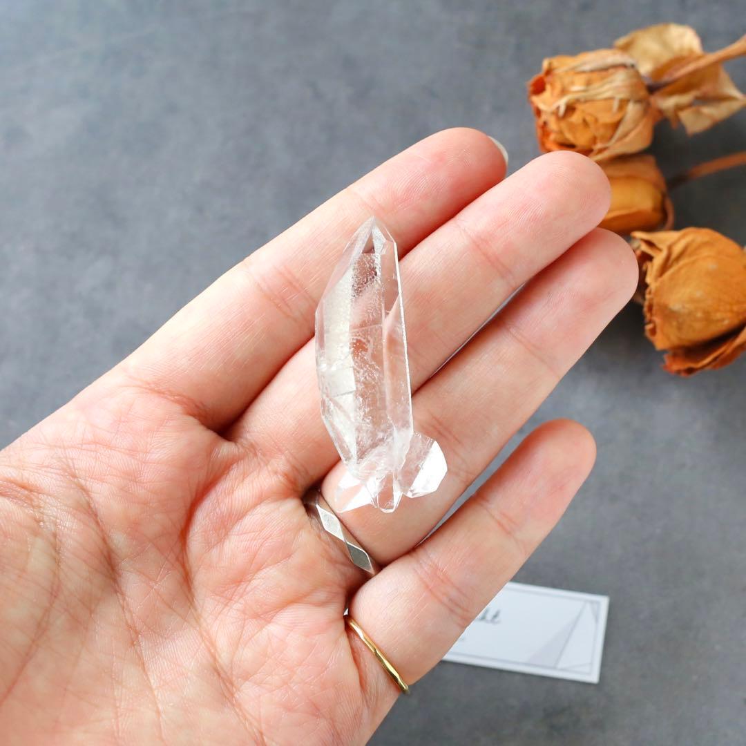 ダブルポイント ヴィジョンクォーツ 水晶 天然石 希少 鉱物 両剣水晶