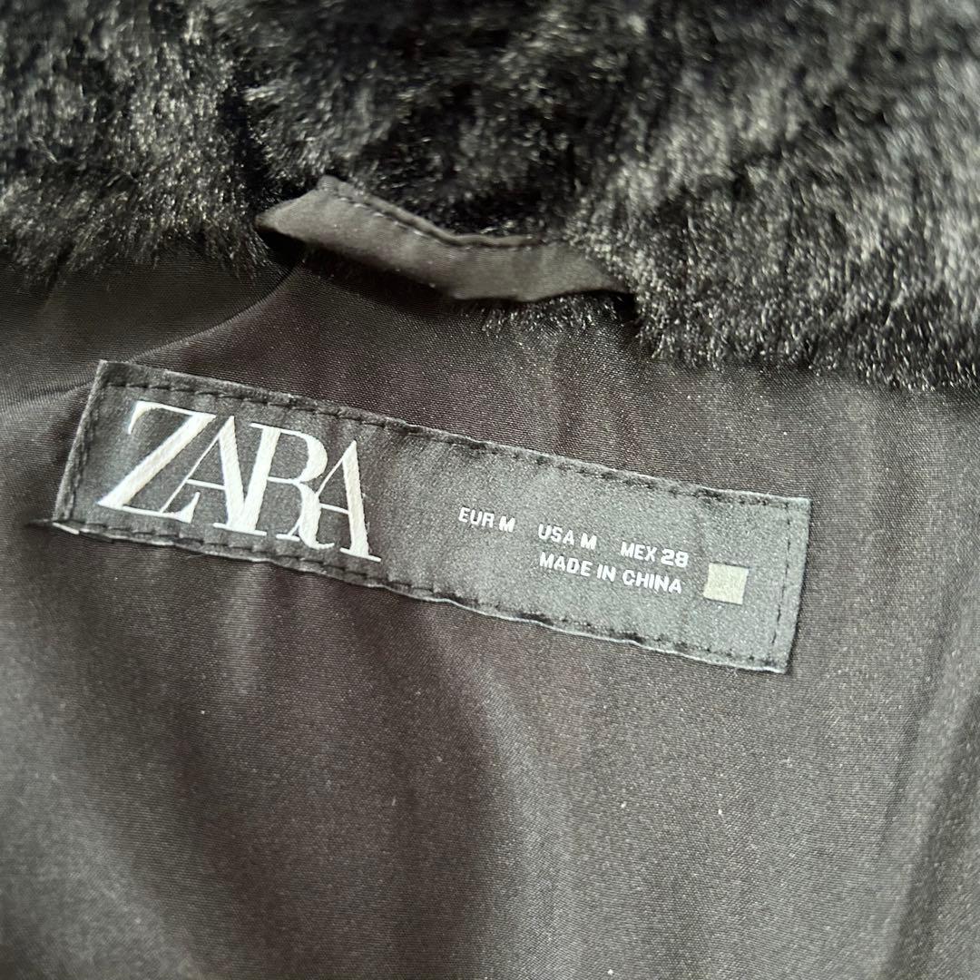 ZARA ザラ　セミロング丈　フード付き　M ダウンジャケット