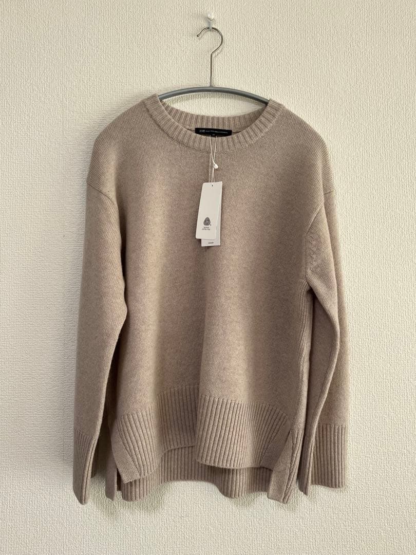 【新品タグ付】カシミヤブレンド クルーネック ニット38