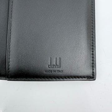 極美品 dunhill エンジンターン　二つ折り財布