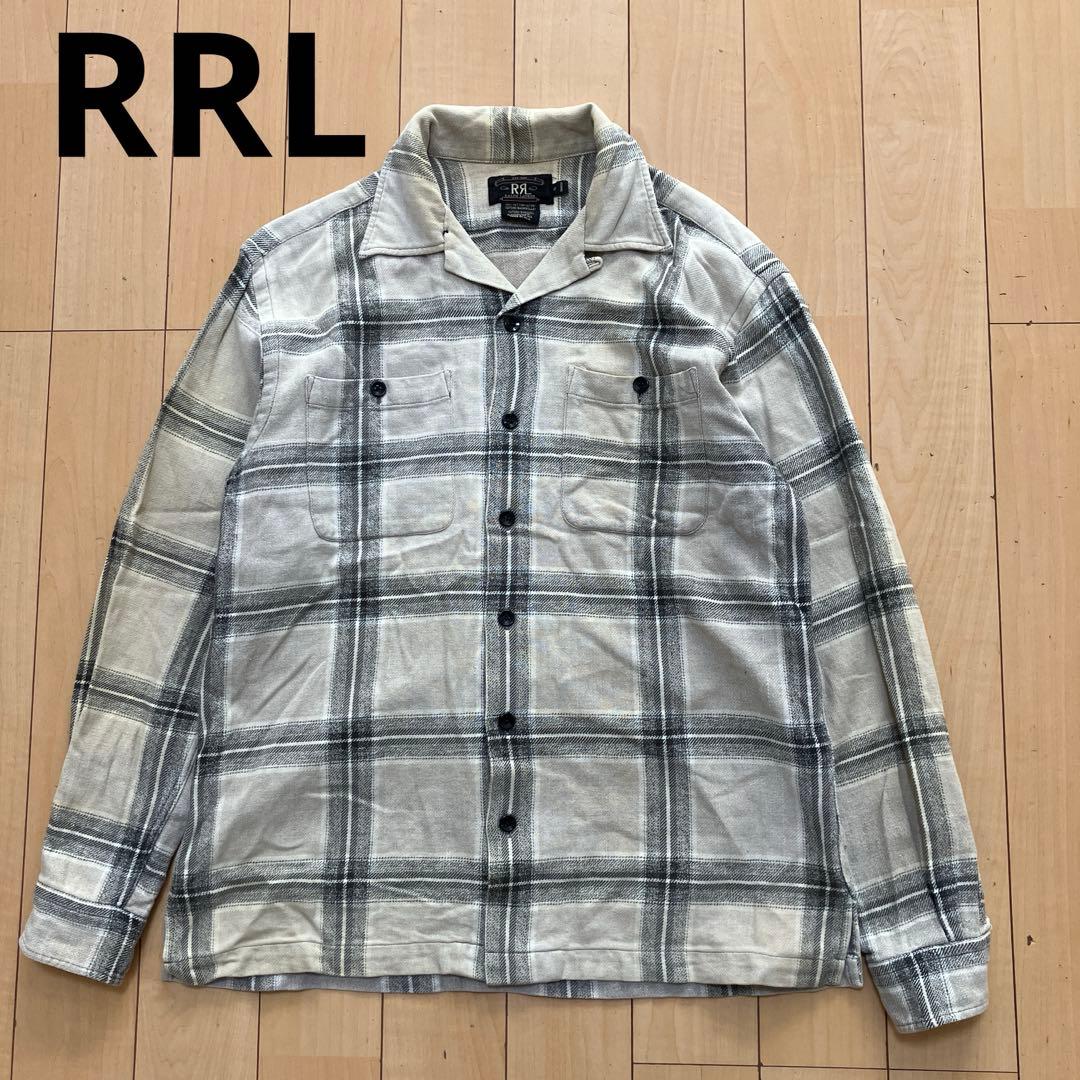 RRL ダブルアールエル　長袖シャツ　チェック　Sサイズ