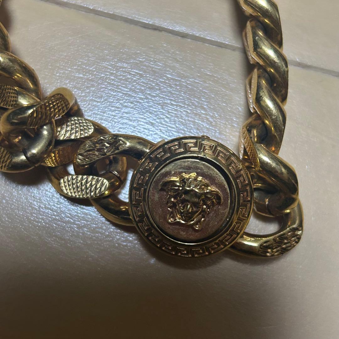 VERSACE チェーンブレスレット 金色