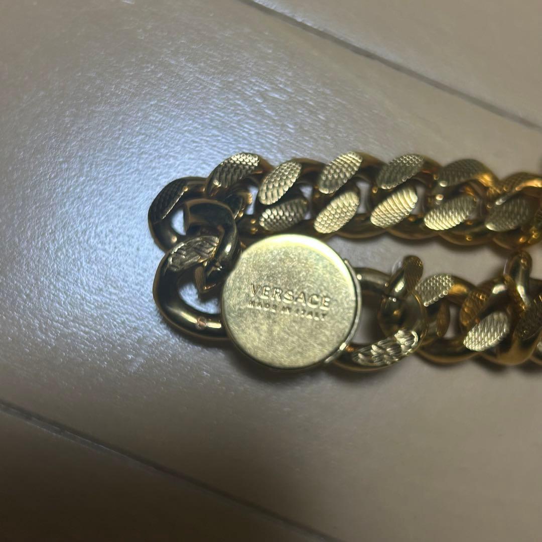 VERSACE チェーンブレスレット 金色