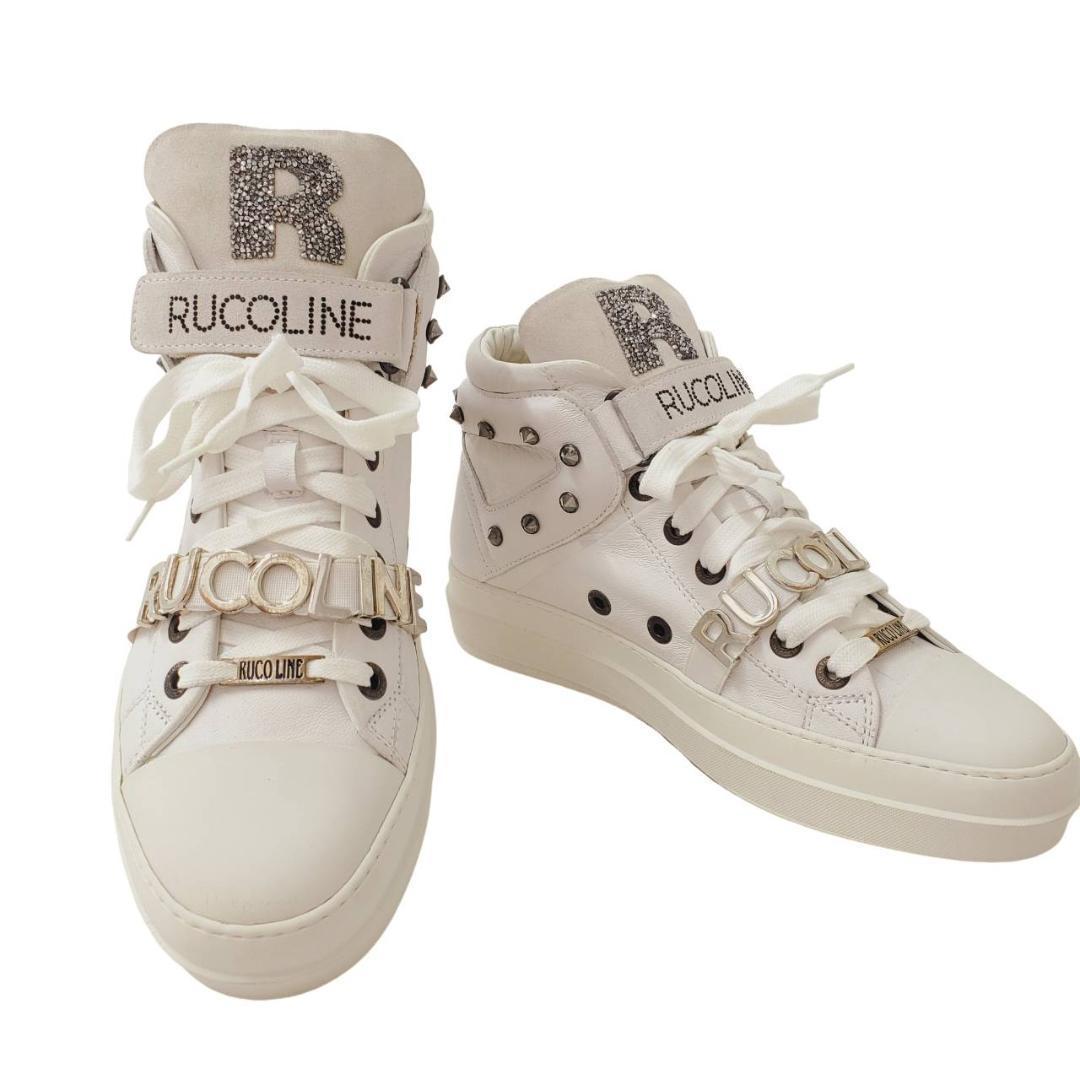 新品激レア　ルコライン　ハイカットスニーカー　30周年　スタッズ　白　EU40