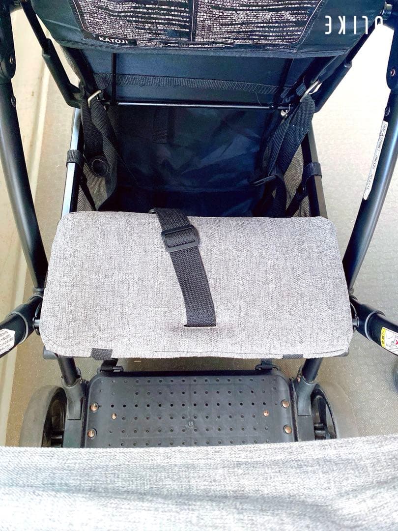 カトージ　2シーター　グレー　レインカバー付き