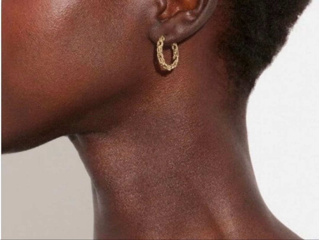 ななcoach ゴールド フープピアス