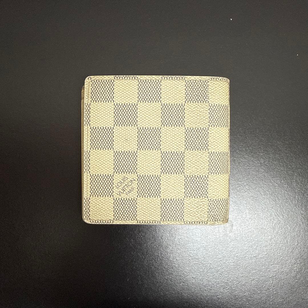 Louis Vuitton 二つ折り財布 ダミエ　アズール