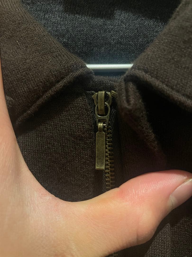 PERRY ELLIS 襟付きジップジャケット XL 素材感良