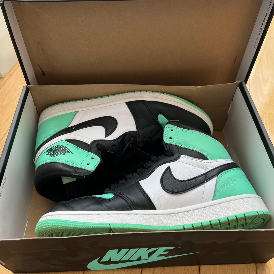 ペ*ノ様 NIKE AIR JORDAN 1 HI OG GREEN GLOW