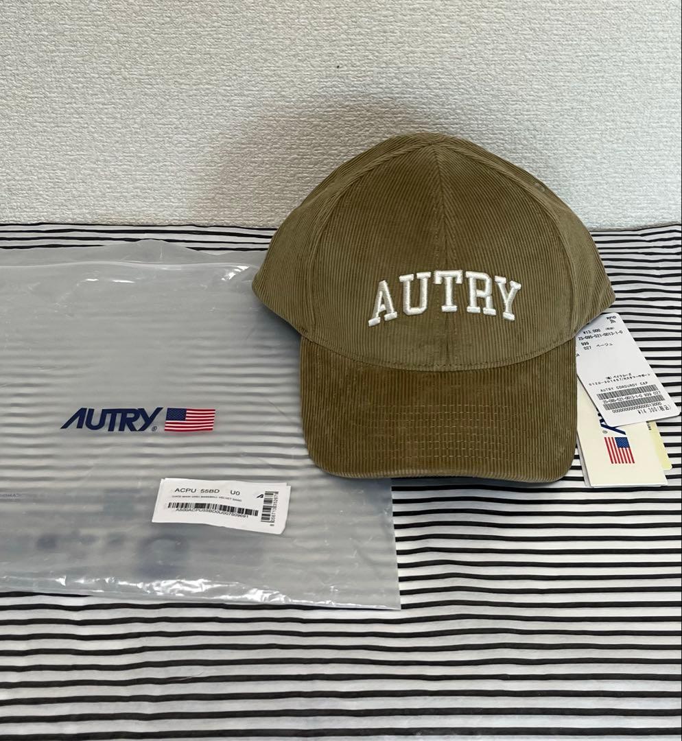 新品未使用タグ付き　AUTRY キャップ　ベージュ