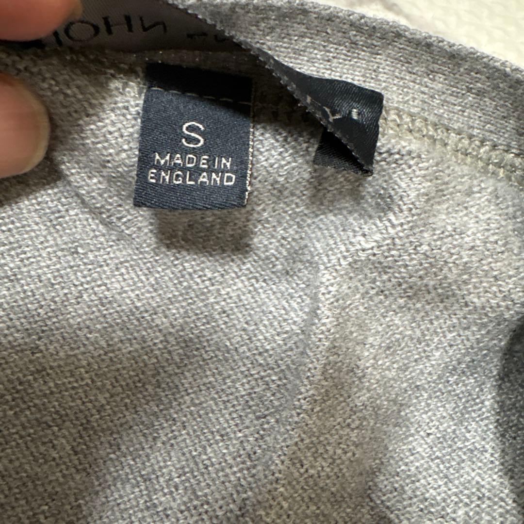 JOHN SMEDLEY グレー カーディガン サイズM〜L