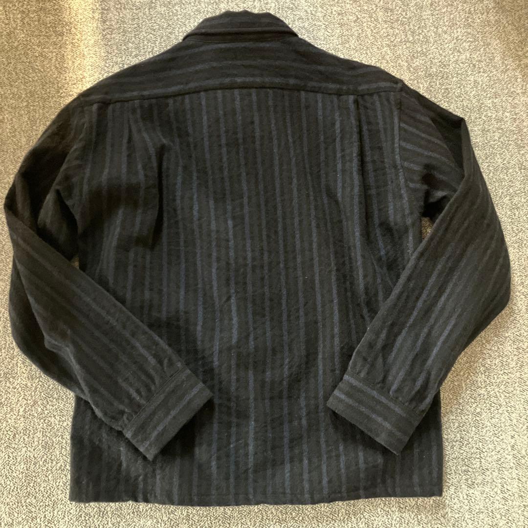 テンダーロイン T-WOOLSHTウールシャツ　ストライプ　TENDERLOIN