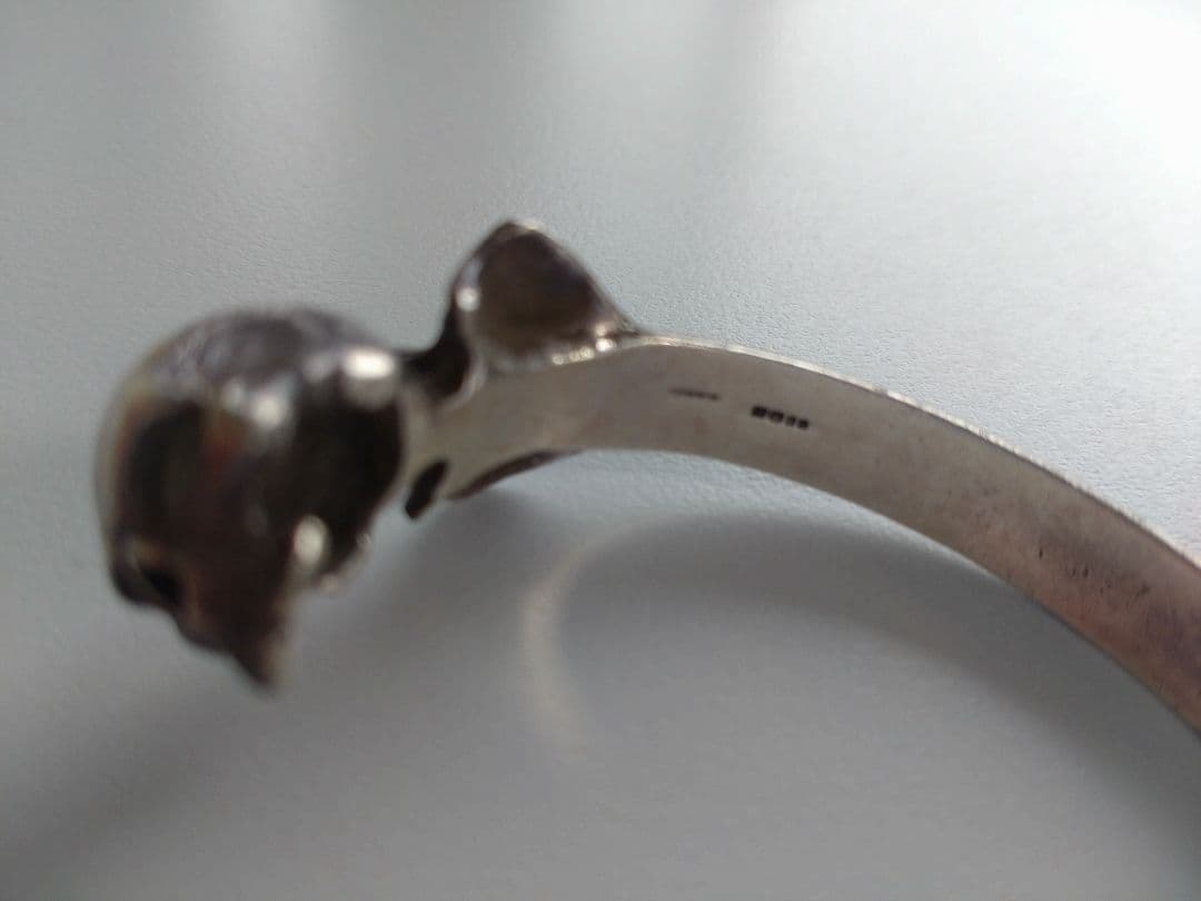 ★ジャンク★CRAZY PIG 2 Skulls Bangle small