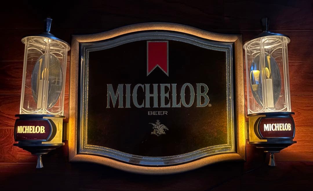 Vintage Michelob Beer Lighted (パブミラー)