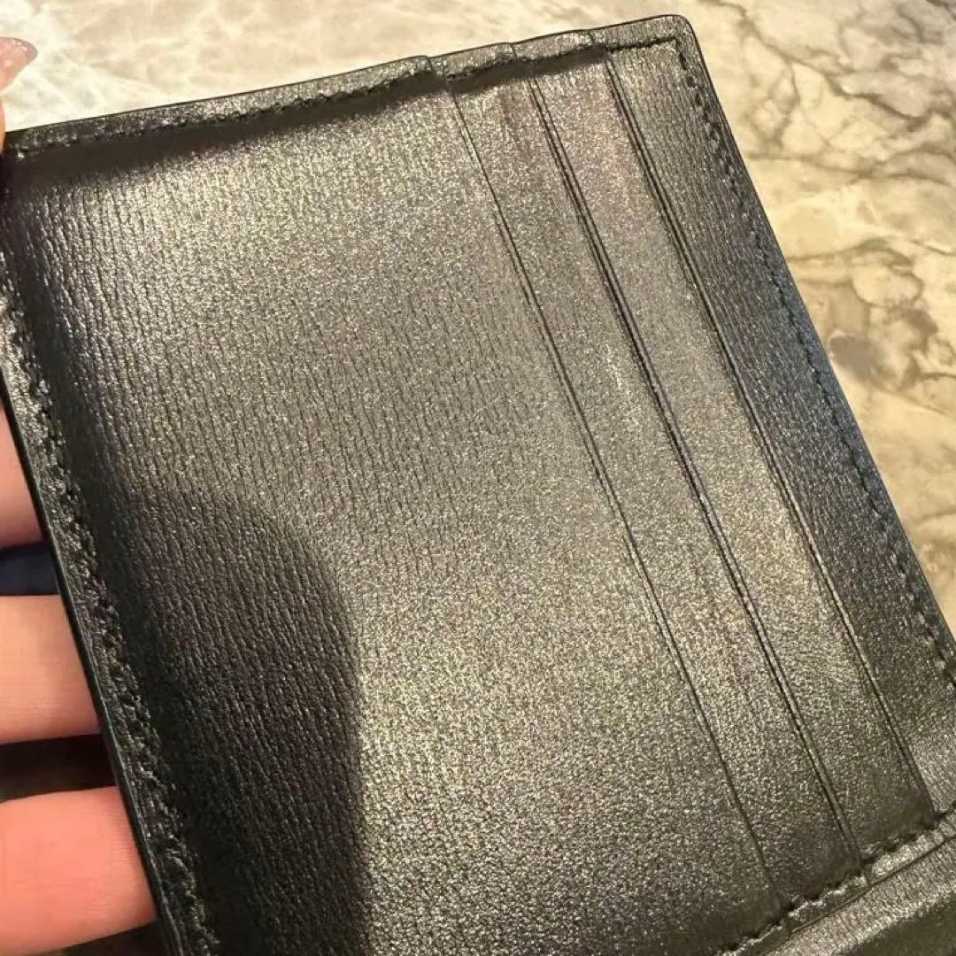 YSL ブラックレザー マネークリップ　美品