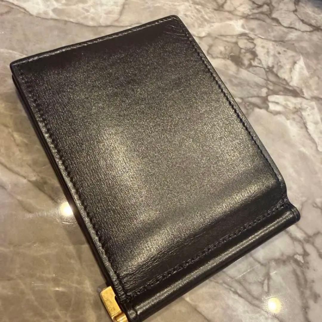 YSL ブラックレザー マネークリップ　美品