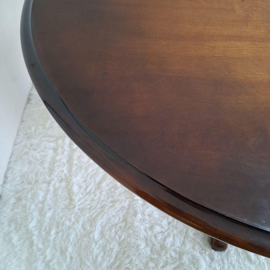 【状態良好】飛騨産業 円形 ダイニングテーブル キツツキマーク