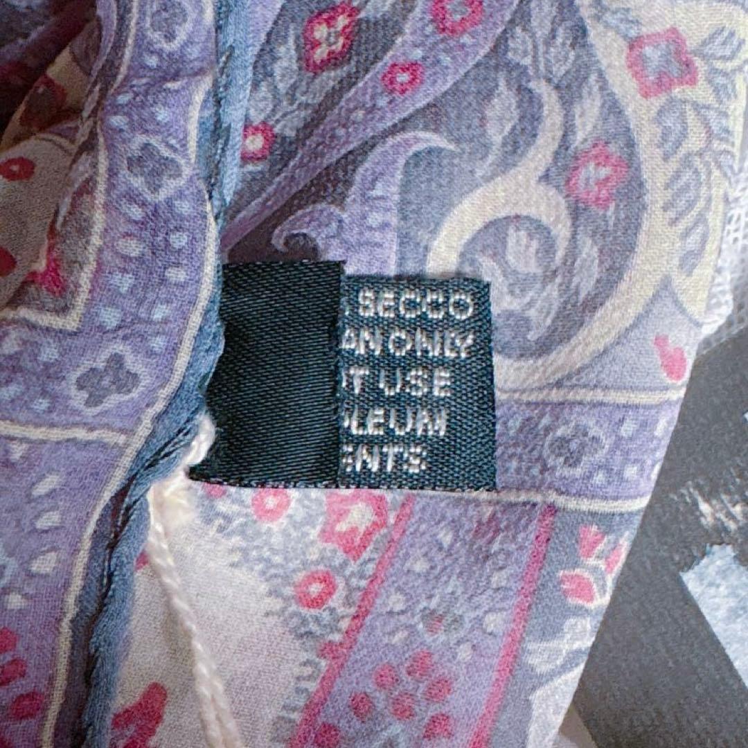 【新品】 ETRO エトロ 花柄 ペイズリー ストール シルク100%