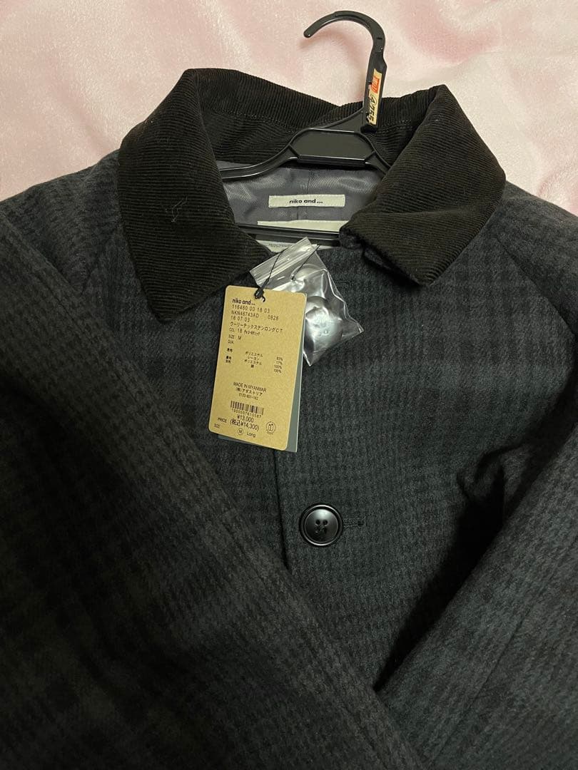 ニコアンド　ウーリーテックステンロングコート　Mサイズ