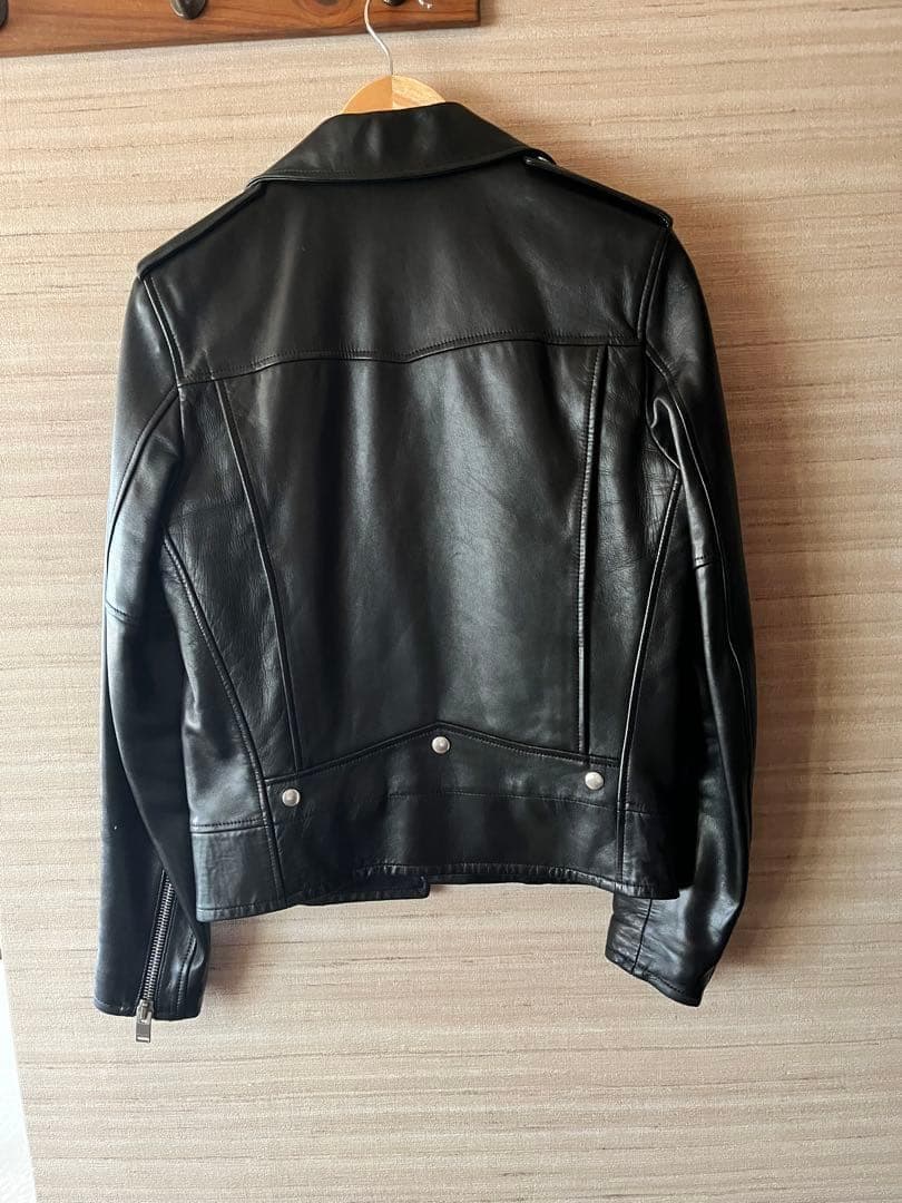 極美品⭐️サンローランパリ YSLロゴ ラムレザー ジャケット 44 超人気