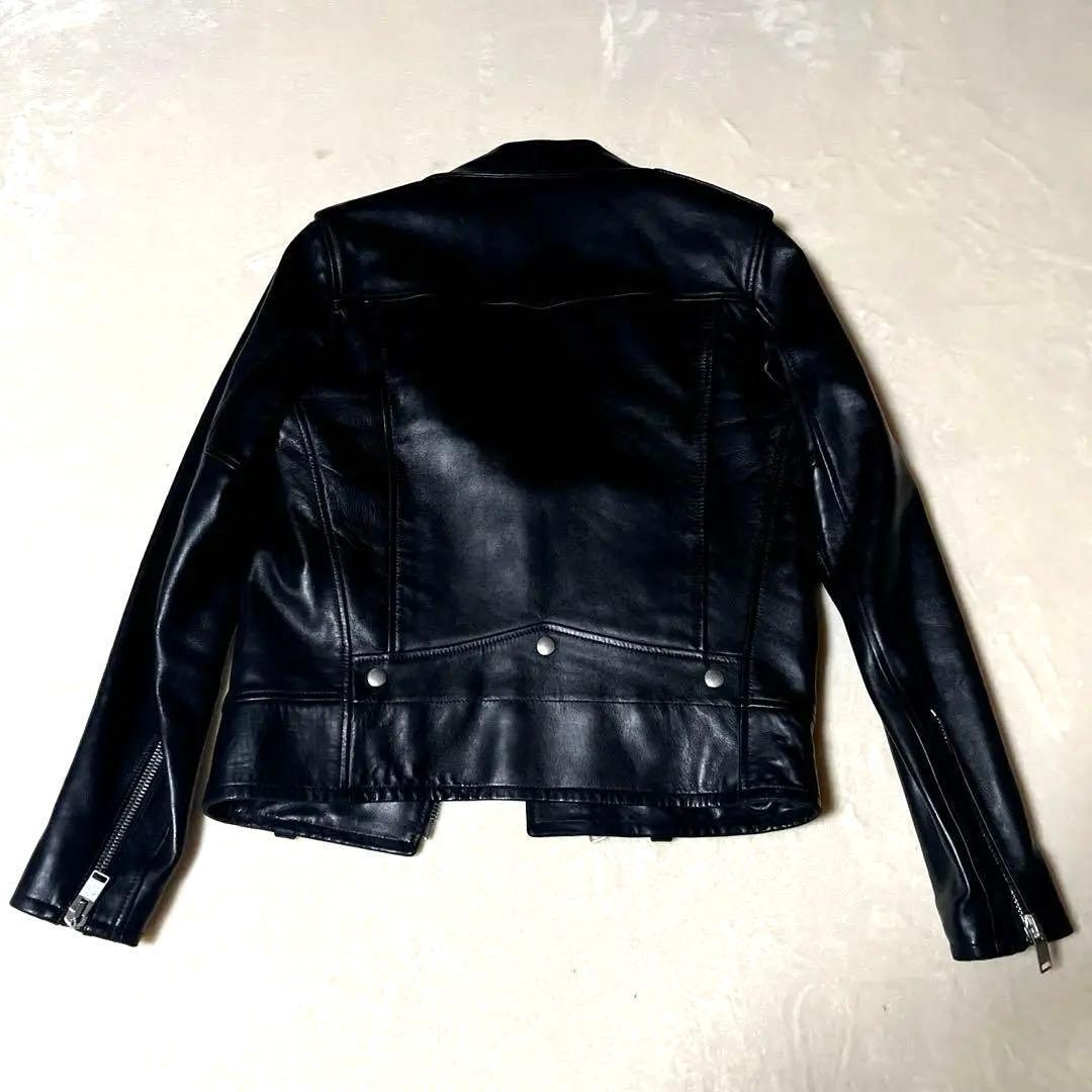 極美品⭐️サンローランパリ YSLロゴ ラムレザー ジャケット 44 超人気