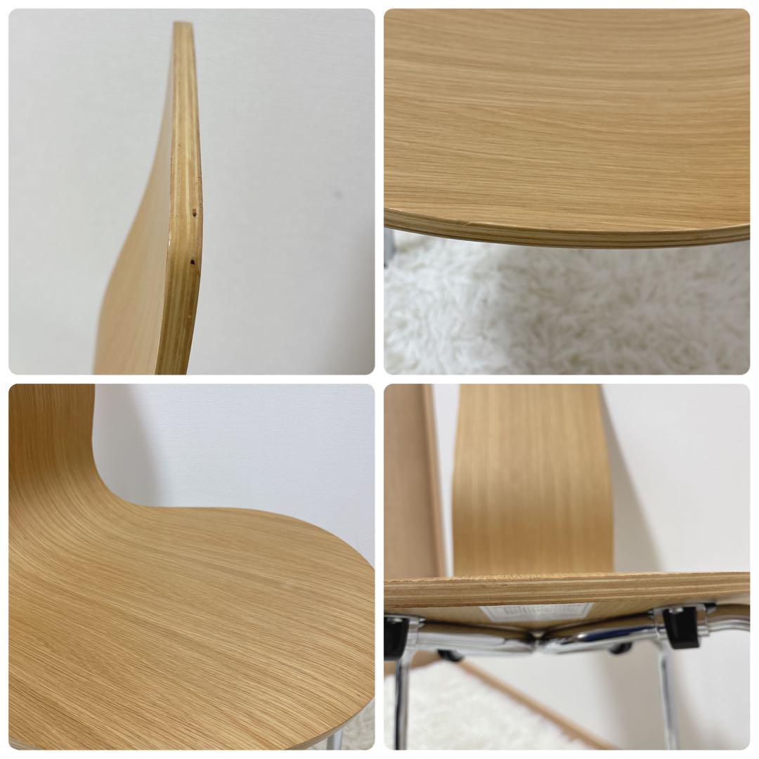 極美品♡廃盤品 MUJI 無印良品ダイニングチェア 椅子 プライウッド 希少 ②