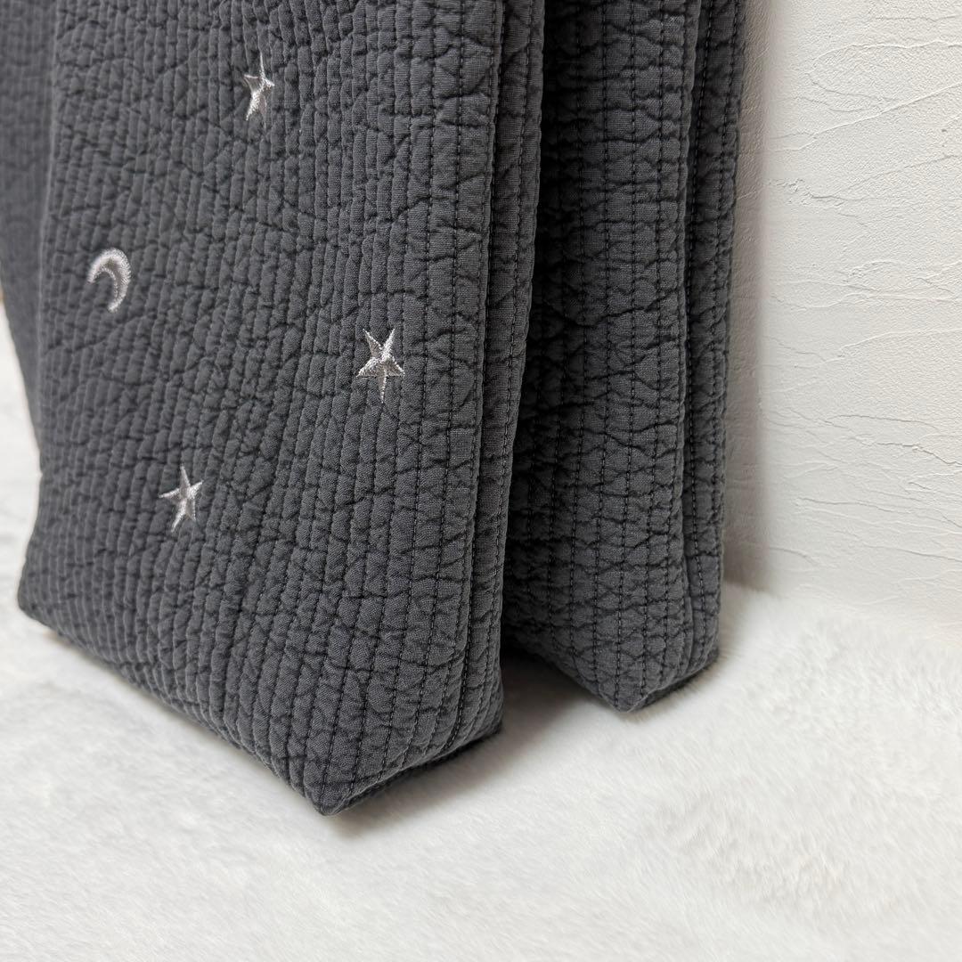 〈専用〉レッスンバッグ　上履き入れ　刺繍入りヌビ　ムーンスター
