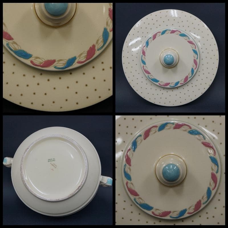 ELEGANCE(エレガンス)アンティーク チュリーン 色絵 蓋付陶器